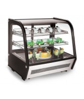 Countertop Refrigerated Showcase, Curved Crystal (89cm)